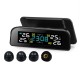 Car Tyre Pressure Monitor System Solar Power LCD Display Clock Time Display