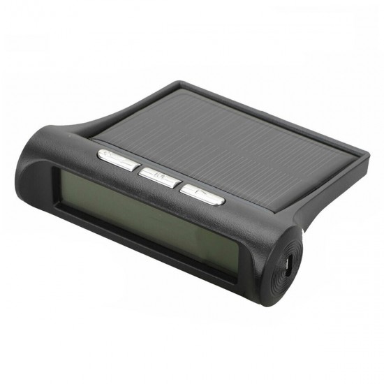 Solar Tire Pressure Monitor System 4 External Sensors For RV Truck Trailer