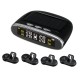 Solar Tire Pressure Monitor System Real-time Voice Prompts Tyre Tester with 4 External/ Internal Sensors