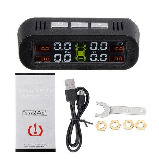 TY-1 Tire Pressure Monitor System Real-time Tester LCD Screen with 4 External Sensors Auto Power On Off TY-1 Tire Pressure Monitor System Real-time Tester LCD Screen with 4 External Sensors Auto Power On Off