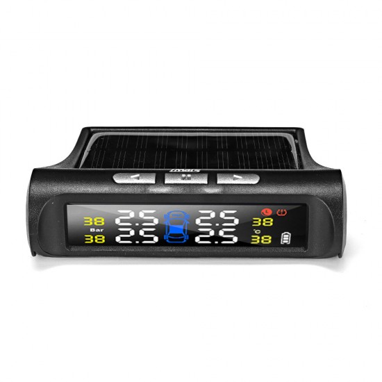 T240 Solar Power Tire Pressure Monitor System Universal Tester Wireless LCD Display with 4 External Sensors T240 Solar Power Tire Pressure Monitor System Universal Tester Wireless LCD Display with 4 External Sensors