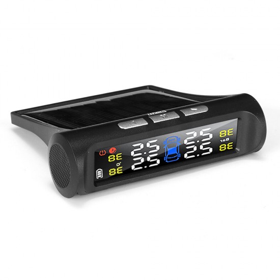 T240 Solar Power Tire Pressure Monitor System Universal Tester Wireless LCD Display with 4 External Sensors T240 Solar Power Tire Pressure Monitor System Universal Tester Wireless LCD Display with 4 External Sensors
