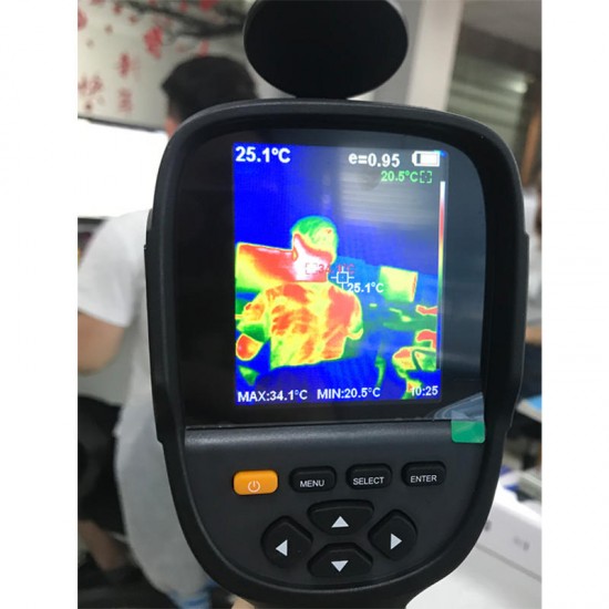 HT-19 Handheld Infrared Temperature Heat IR Digital Thermal Imager Detector Camera with Storage 320x240 Resolution 3.2''