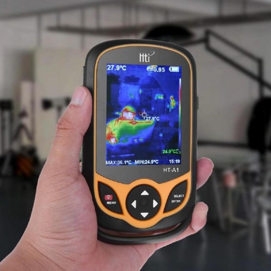 HT-A1 Handheld Infrared Imager 300000 Pixel 3.2 Inch Full View TFT Display Screen Thermal Camera Digital Temperature Tester Buit-in 3G Memory