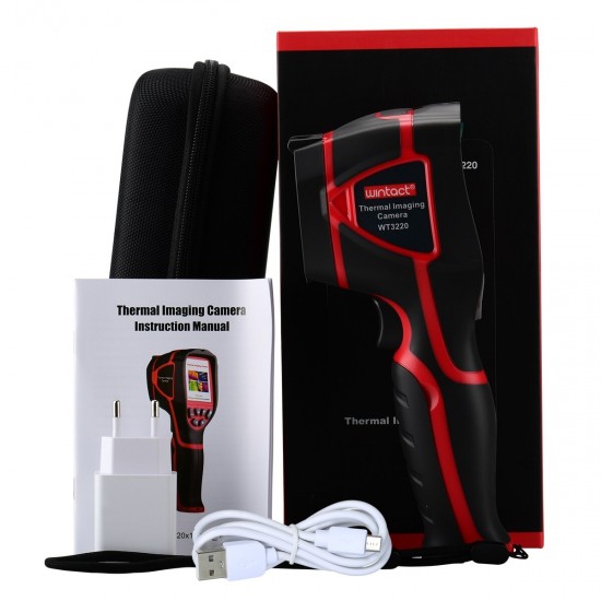 WT3220 Infrared Thermal Imager 220*160 Infrared Image Resolution 2.8inch Color Screen Digital Display Professional Handheld HD IR Thermal Imager WT3220 Infrared Thermal Imager 220*160 Infrared Image Resolution 2.8inch Color Screen Digital Display Professional Handheld HD IR Thermal Imager