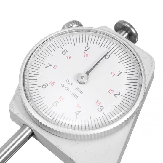 0-20mm Metal Leather Craft Toll Thickness Gauge Measure Tester Dial 0-20mm Metal Leather Craft Toll Thickness Gauge Measure Tester Dial