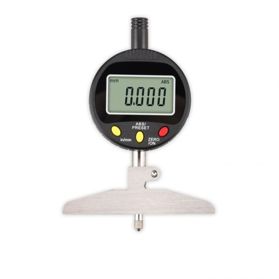 0.001mm 0-50.8mm Electronic Digital Depth Dial Indicator Gauge Measuring Tool High Precision