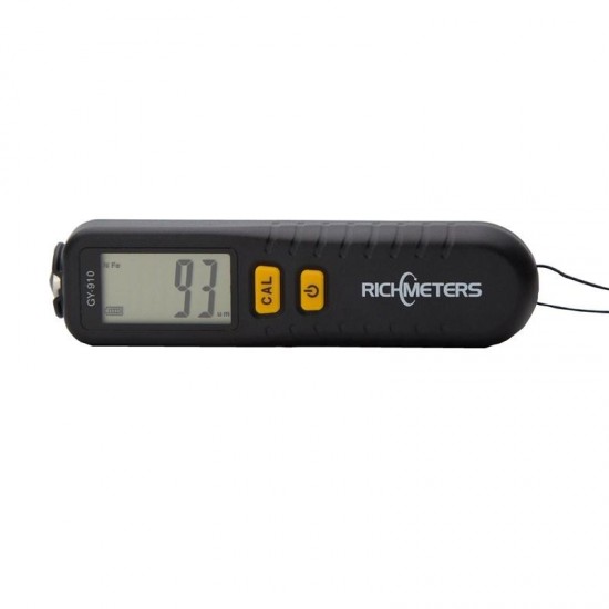 GY910 Digital Coating Thickness Gauge 1 micron/0-1300 Car Paint Film Thickness Tester Meter Measuring FE/NFE Probe Thickness Measurement Tool