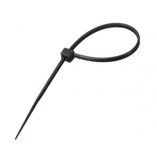 1000Pcs Black Plastic Cable Zip Tie Fasten Wrap 100mm x 1.8mm 1000Pcs Black Plastic Cable Zip Tie Fasten Wrap 100mm x 1.8mm