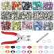 100/200 Sets DIY Press Studs Tools Kit Assorted Colors Snap Metal Sewing Buttons 100/200 Sets DIY Press Studs Tools Kit Assorted Colors Snap Metal Sewing Buttons