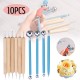 10Pcs DIY Dotting Tool Ball Styluses Tools Kit For Mandala Rock Painting Pottery Clay 10Pcs DIY Dotting Tool Ball Styluses Tools Kit For Mandala Rock Painting Pottery Clay