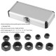 10Ppcs Damaged Bolt Nut Screw Remover Extractor Removal Set Nut Removal Socket Tool Threading Hand Tools Kit with Case