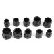 10Ppcs Damaged Bolt Nut Screw Remover Extractor Removal Set Nut Removal Socket Tool Threading Hand Tools Kit with Case