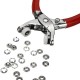 110 Set Metal Press Studs Sewing Button Clothing Snap Fasteners + Pliers Tools Fasteners Snap/Metal Press Stud Cloth Tool Kit 110 Set Metal Press Studs Sewing Button Clothing Snap Fasteners + Pliers Tools Fasteners Snap/Metal Press Stud Cloth Tool Kit