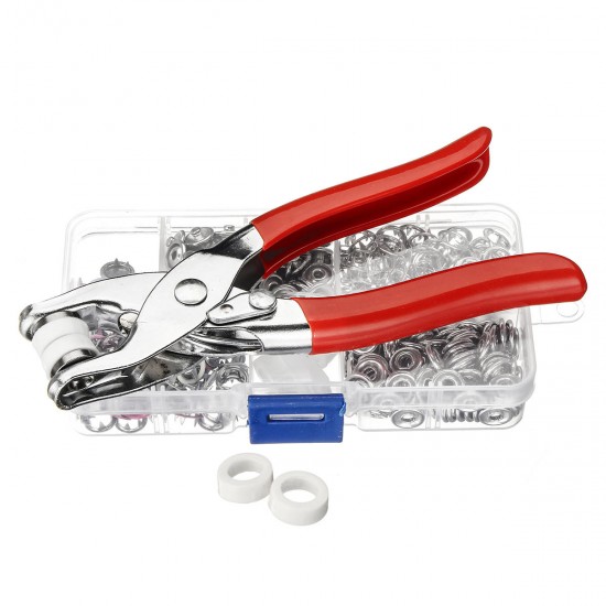 110 Set Metal Press Studs Sewing Button Clothing Snap Fasteners + Pliers Tools Fasteners Snap/Metal Press Stud Cloth Tool Kit 110 Set Metal Press Studs Sewing Button Clothing Snap Fasteners + Pliers Tools Fasteners Snap/Metal Press Stud Cloth Tool Kit