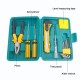 11PCS Home Repair Tool Set Allen Wrench Plier Screwdriver General Household Hand Tool Kit with Plastic Tool Box