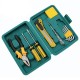 11PCS Home Repair Tool Set Allen Wrench Plier Screwdriver General Household Hand Tool Kit with Plastic Tool Box