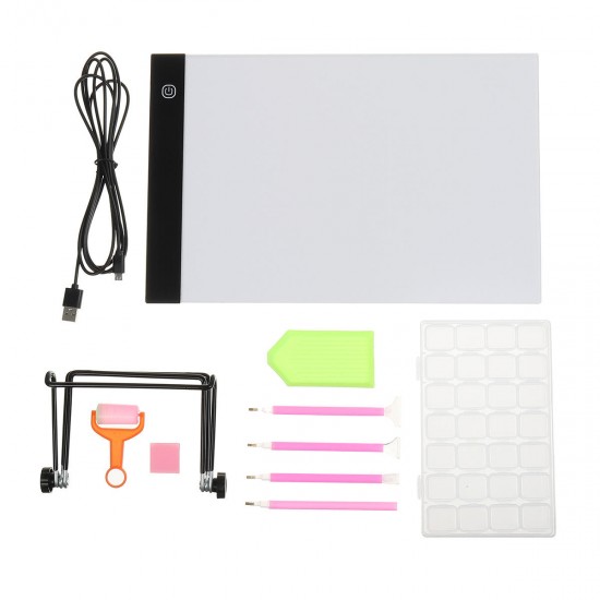 11pcs 5D Diamond Painting Kit A4 Copy Board DIY Diamond Painting Accessories Set Bracket A4 Cloth Bag Set Three Block Light A4 Copy Desk Tools Kit 11pcs 5D Diamond Painting Kit A4 Copy Board DIY Diamond Painting Accessories Set Bracket A4 Cloth Bag Set Three Block Light A4 Copy Desk Tools Kit