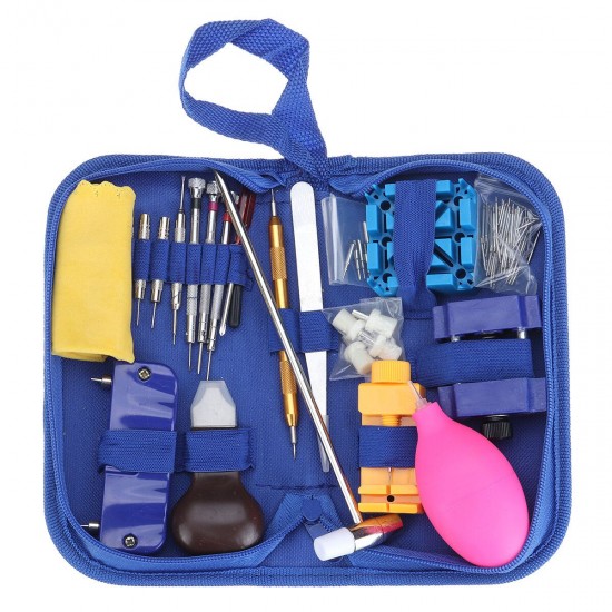 126Pcs Watch Repair Tools Kit Watchmaker Band Strap Pin Remover Back Cover Opener 126Pcs Watch Repair Tools Kit Watchmaker Band Strap Pin Remover Back Cover Opener