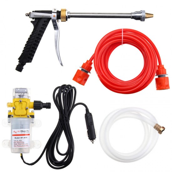 12V 100W Portable High Pressure Electric Washer Wash Pump Set