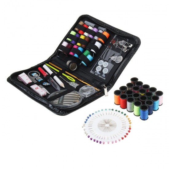 134Pcs Leather Craft Tool Kit Needle Sewing Tape Thread Stitching Travel Home 134Pcs Leather Craft Tool Kit Needle Sewing Tape Thread Stitching Travel Home