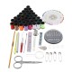 134Pcs Leather Craft Tool Kit Needle Sewing Tape Thread Stitching Travel Home