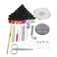 134Pcs Leather Craft Tool Kit Needle Sewing Tape Thread Stitching Travel Home 134Pcs Leather Craft Tool Kit Needle Sewing Tape Thread Stitching Travel Home