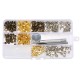 135 pcs Single Cap Rivets Metal Leather Rivets with 3 Pieces Tool kits for Rivets Replacemen