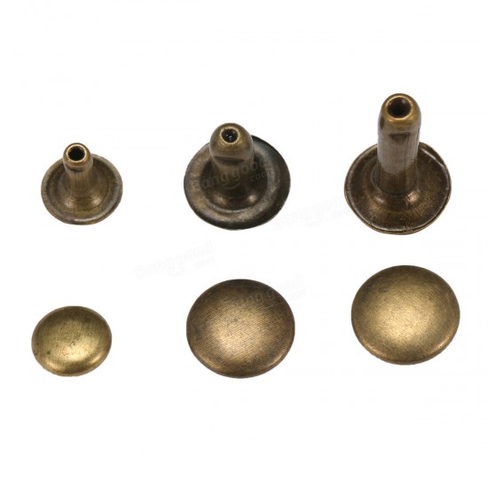 135 pcs Single Cap Rivets Metal Leather Rivets with 3 Pieces Tool kits for Rivets Replacemen 135 pcs Single Cap Rivets Metal Leather Rivets with 3 Pieces Tool kits for Rivets Replacemen
