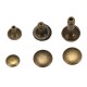 135 pcs Single Cap Rivets Metal Leather Rivets with 3 Pieces Tool kits for Rivets Replacemen