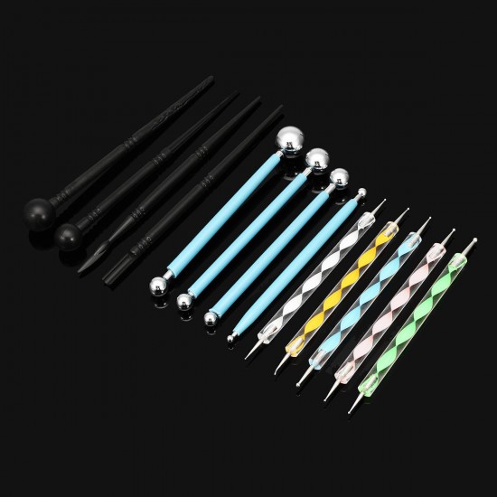 13Pcs DIY Ball Stylus Dotting Tool Set for Rock Painting Clay Pottery Modeling Design DIY Tools Kit Length 4.9-6.5 Inches 13Pcs DIY Ball Stylus Dotting Tool Set for Rock Painting Clay Pottery Modeling Design DIY Tools Kit Length 4.9-6.5 Inches