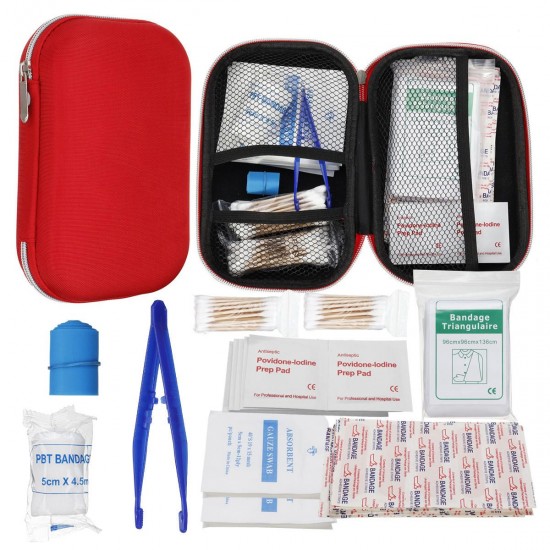 145Pcs Upgraded Outdoor / Indoor Emergency Survival First Aid Kit Survival Gear for Home Office Car Boat Camping Hiking Travel