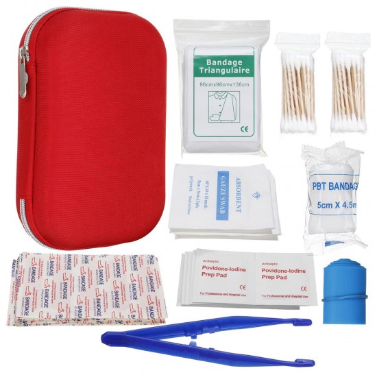 145Pcs Upgraded Outdoor / Indoor Emergency Survival First Aid Kit Survival Gear for Home Office Car Boat Camping Hiking Travel