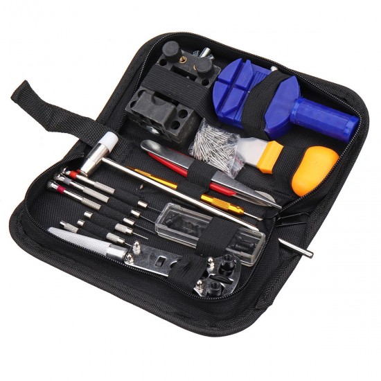 147Pcs Watch Repair Tools Kit Case Opener Link Spring Bar Remover Watchmaker Tool 147Pcs Watch Repair Tools Kit Case Opener Link Spring Bar Remover Watchmaker Tool
