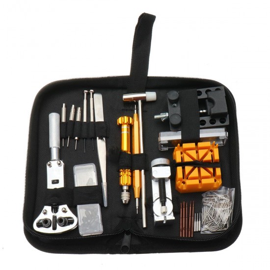 148Pcs Set of Repair Tool Watch Clock Repair Kit Opener Link Pin Remover Set Spring Bar Watchmaker