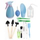 14Pcs Shovel Rake Spade Wood Handle Metal Head Tool Garden Watering Tools Kit 14Pcs Shovel Rake Spade Wood Handle Metal Head Tool Garden Watering Tools Kit
