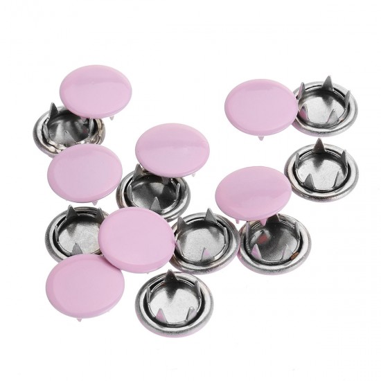 150 Sets Stainless Steel Buttons Snaps Fasteners Dummy Clips Press Studs 10 Colors