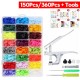 150Pcs/360Pcs Resin Plastic Buttons(15/24 Colors) + 1 Set Press Pliers 150Pcs/360Pcs Resin Plastic Buttons(15/24 Colors) + 1 Set Press Pliers