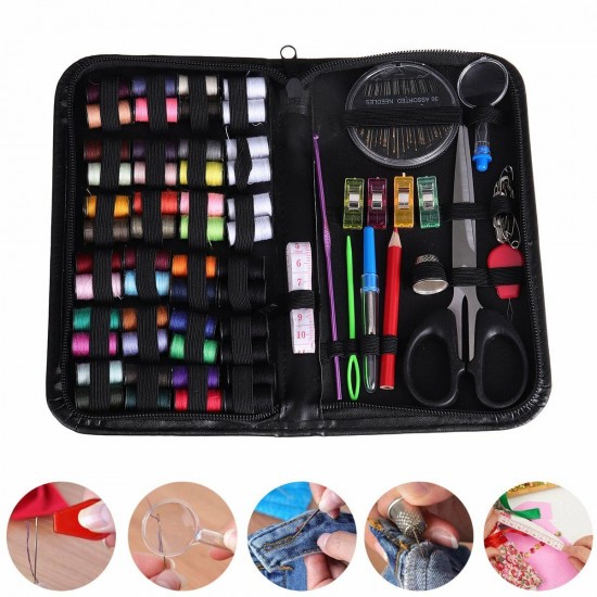 172Pcs/Set Sewing Coils Kit Threads Craft Hand Quilting Stitching Portable Bag