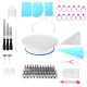 186Pcs Cake Decorating Tool Kit Baking Fondant Supplies Turntable Bag Tip Nozzle 186Pcs Cake Decorating Tool Kit Baking Fondant Supplies Turntable Bag Tip Nozzle