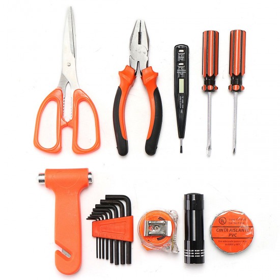 18Pcs Multifuntional Tools Set Steel Household Woodworking Kits Hardware Toolbox Tools Kit 18Pcs Multifuntional Tools Set Steel Household Woodworking Kits Hardware Toolbox Tools Kit