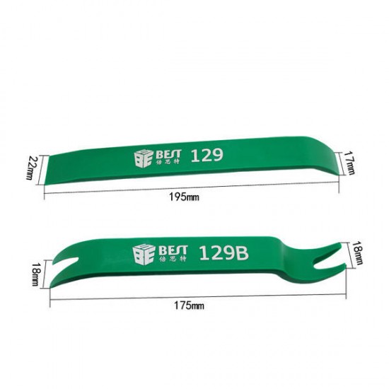 2 Pcs BST-129 Thick Plastic Pry Opening Tools For Car Interior 2 Pcs BST-129 Thick Plastic Pry Opening Tools For Car Interior