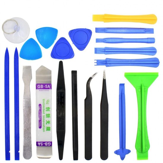 20 in 1 Professional Repairing Opening Tools Tweezers Pry Spudger Tool Kit for iPhone 4s 5s 6s iPad Samsung Surface Tablet