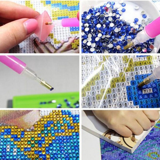 215Pcs 5D Diamond Painting Tools Kit DIY Diamond Embroidery Accessories Pen Set 215Pcs 5D Diamond Painting Tools Kit DIY Diamond Embroidery Accessories Pen Set