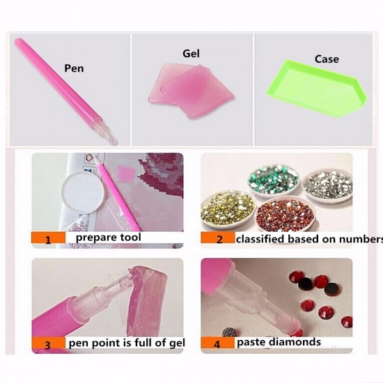 215Pcs 5D Diamond Painting Tools Kit DIY Diamond Embroidery Accessories Pen Set 215Pcs 5D Diamond Painting Tools Kit DIY Diamond Embroidery Accessories Pen Set