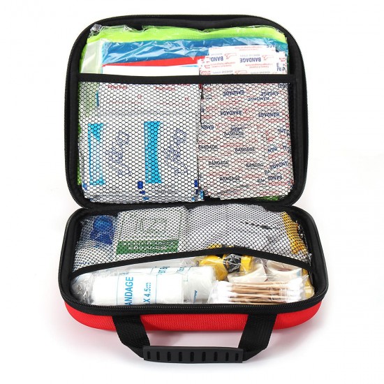 238PCS Red First-Aid Kit 38 Kinds 238 Components Emergency Kit Outdoor Vehicle Emergency Kit EVA Red Kit 238PCS Red First-Aid Kit 38 Kinds 238 Components Emergency Kit Outdoor Vehicle Emergency Kit EVA Red Kit