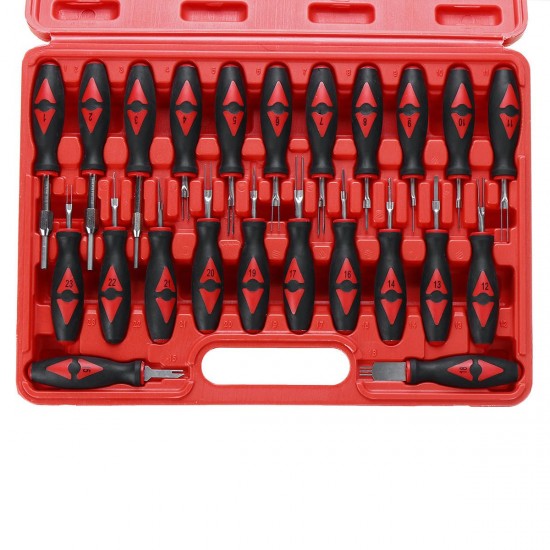 23PCS Universal Terminal Release Tools Set Harness Connector Remover Tool