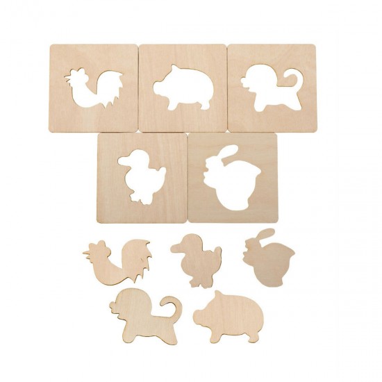 24/36/60x Color Painting Tools Kit Painting Template Graffiti Kid Handmade Wooden Toy 24/36/60x Color Painting Tools Kit Painting Template Graffiti Kid Handmade Wooden Toy