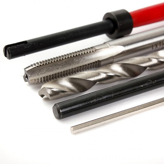 25 Piece Helicoil Thread Repair Recoil Insert Tools Kit M6 x 1.0 x 8.0mm 25 Piece Helicoil Thread Repair Recoil Insert Tools Kit M6 x 1.0 x 8.0mm