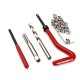 25 Piece Helicoil Thread Repair Recoil Insert Tools Kit M6 x 1.0 x 8.0mm 25 Piece Helicoil Thread Repair Recoil Insert Tools Kit M6 x 1.0 x 8.0mm